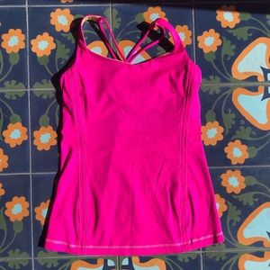 Lululemon Free To Be Tank in Raspberry Glo Light